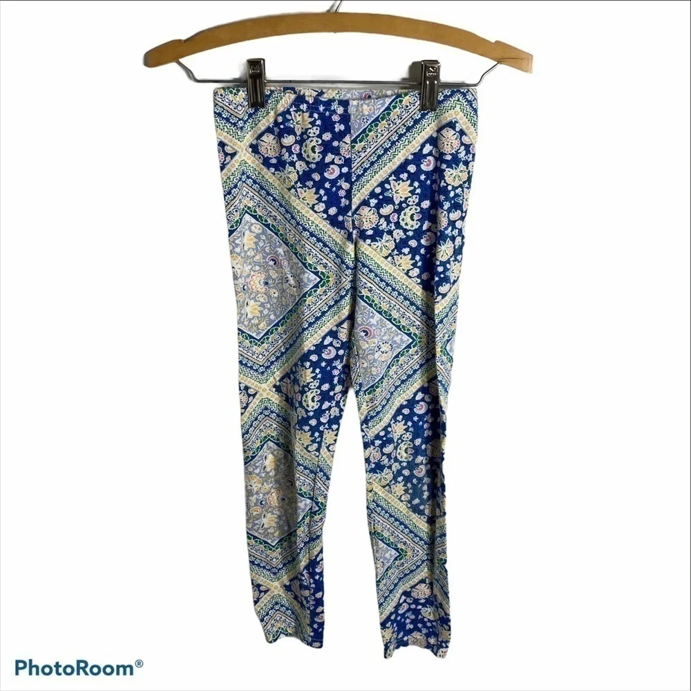 Old Navy Leggings Blue Yellow Large Girls Kids